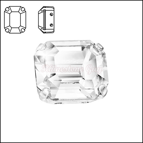 Maxima Emerald Cut (Octagon)Sew On in setting